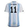 Maglia ufficiale Argentina Di Maria 11 Casa Mondiali 2022 per Uomo